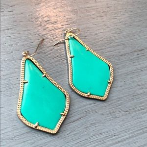 Teal Kendra Scott Alexandra Earrings